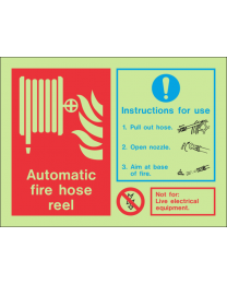 Automatic Fire Hose Reel Sign