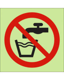 Not Drinking Water IMO Sign