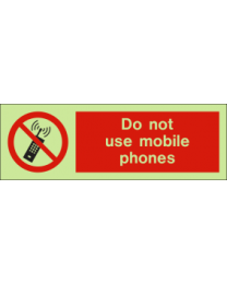 Do Not use Mobile Phones Sign