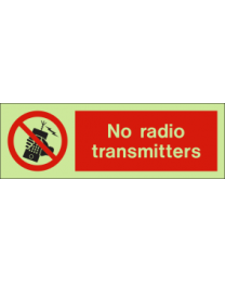 No Radio transmitters Sign