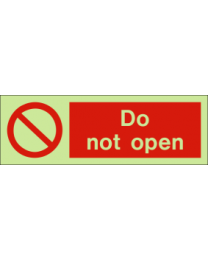 Do Not Open IMO Sign