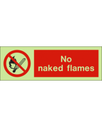 No Naked Flames IMO Sign