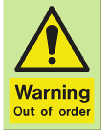 Warning Out of order sign