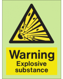 Warning-Explosive Substance Sign