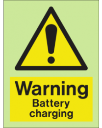 Warning-Battery Charging Sign