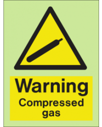 Warning-Compressed Gas Sign