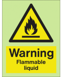 Warning-Flammable Liquid Sign