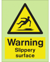 Warning-Slippery Surface Sign