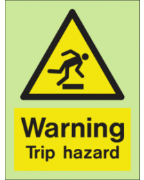 Warning-Trip hazard Sign