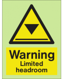 Warning-limited headroom sign
