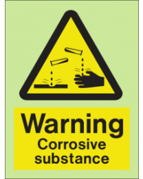 Warning-Corrosive Substance Sign