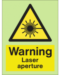 Warning-Laser aperture Sign