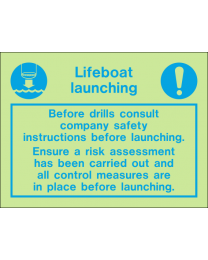 Lifeboat Launching Sign