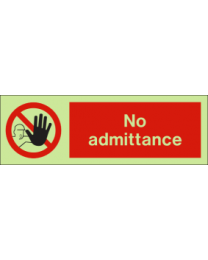 No Admittance IMO Sign