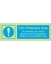 CO2 protected area sign