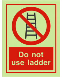 Do Not Use Ladder IMO Sign