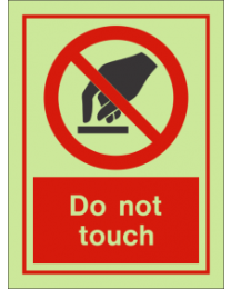 Do Not Touch IMO Sign