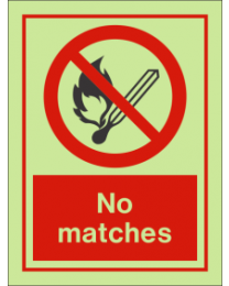 No matches sign