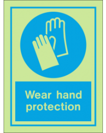 Wear hand protection sign