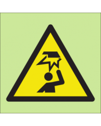 Warning mind your head sign
