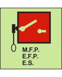(.M.F.P.)Main Fire Pump Switch (E.F.P.) Emergency Fire Pump Switch (E.S.) Emergency Switch