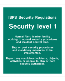 Security level 1 sign