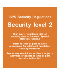 Security level 2 sign