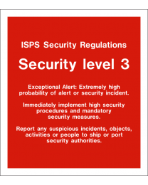 Security level 3 sign