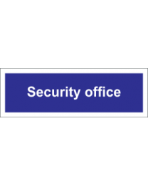 Security Office sign