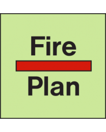 Fire protection appliances or structural fire protection plan sign