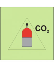 Remote release station CO2 sign