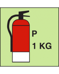 Fire extinguisher-Powder 1KG Sign