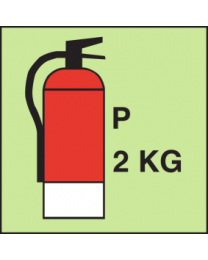 Fire extinguisher-Powder 2KG Sign