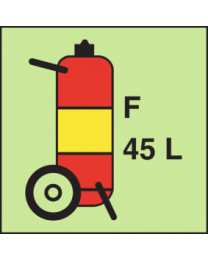 Fire extinguisher-Foam 45L Sign