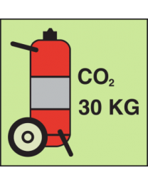 Fire extinguisher-CO2 (30KG) Sign