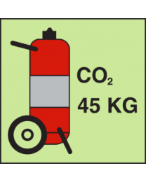 Fire extinguisher-CO2 (45KG) Sign