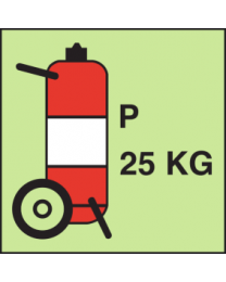 Fire extinguisher-Powder  25KG Sign