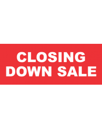 Closing Down Sale Banner