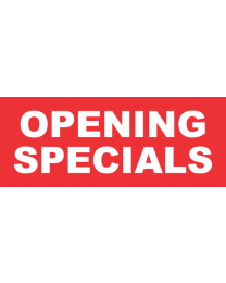 Opening Specials Banner