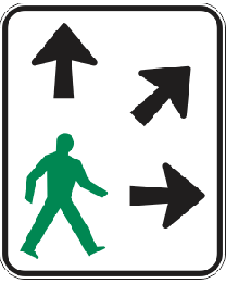 Pedestrians May Cross (Scramble crossing)(R)