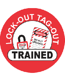 Lockout Tagout Trained Sign