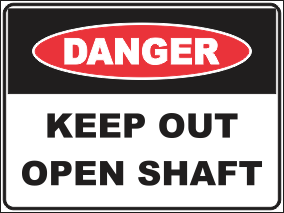 open shaft signage