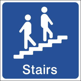 up stairs sign