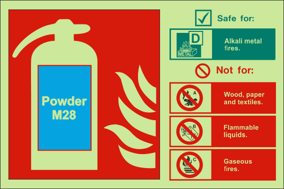 100mm x 150mm FE11 Fire Extinguisher Plastic Sign A6 Sticker 
